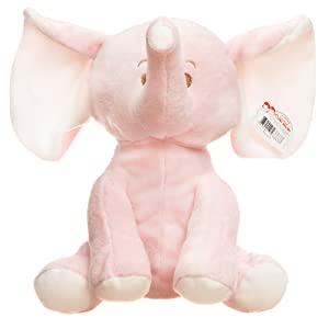 Baby Hug Elefant Plüschtier mit Rassel in rosa