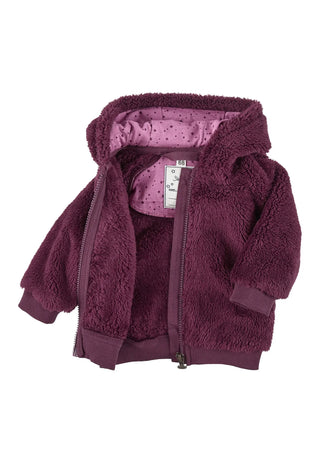 Sterntaler Baby-Jacke aus doppelseitigem Teddymaterial, Pink