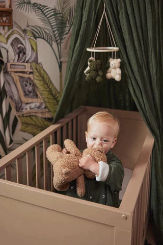 Baby Mobile - Teddy Bear - Leaf Green